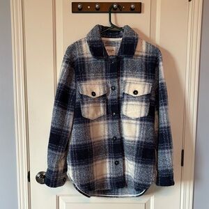 Abercrombie & Fitch Blue Textured Jacket